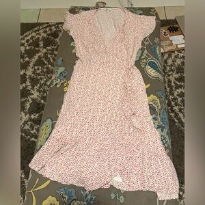 Rails Pink Floral Midi Dress